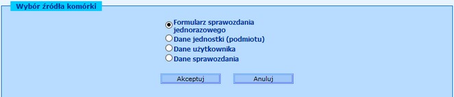wybor zrodla komorki